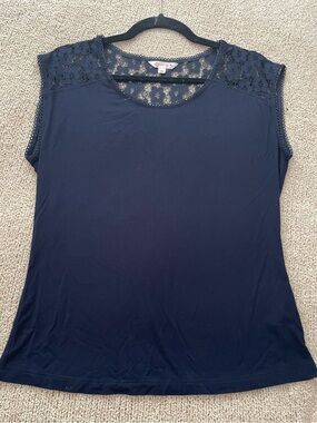 Nanette Lepore Navy Top - size M